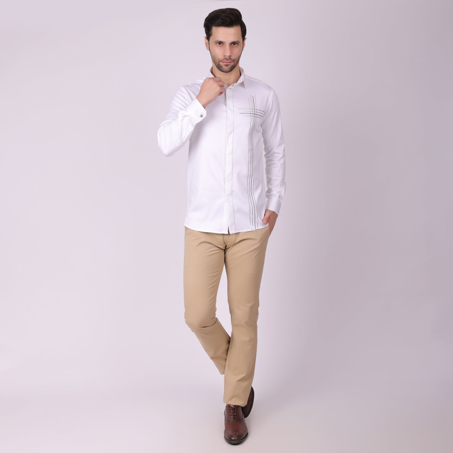 Pier Seven PWY023 White Shirt