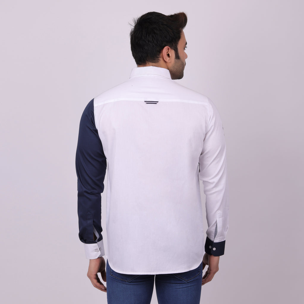 NORDIC COMPASS COLOUR BLOCK JEANSWEAR SHIRT