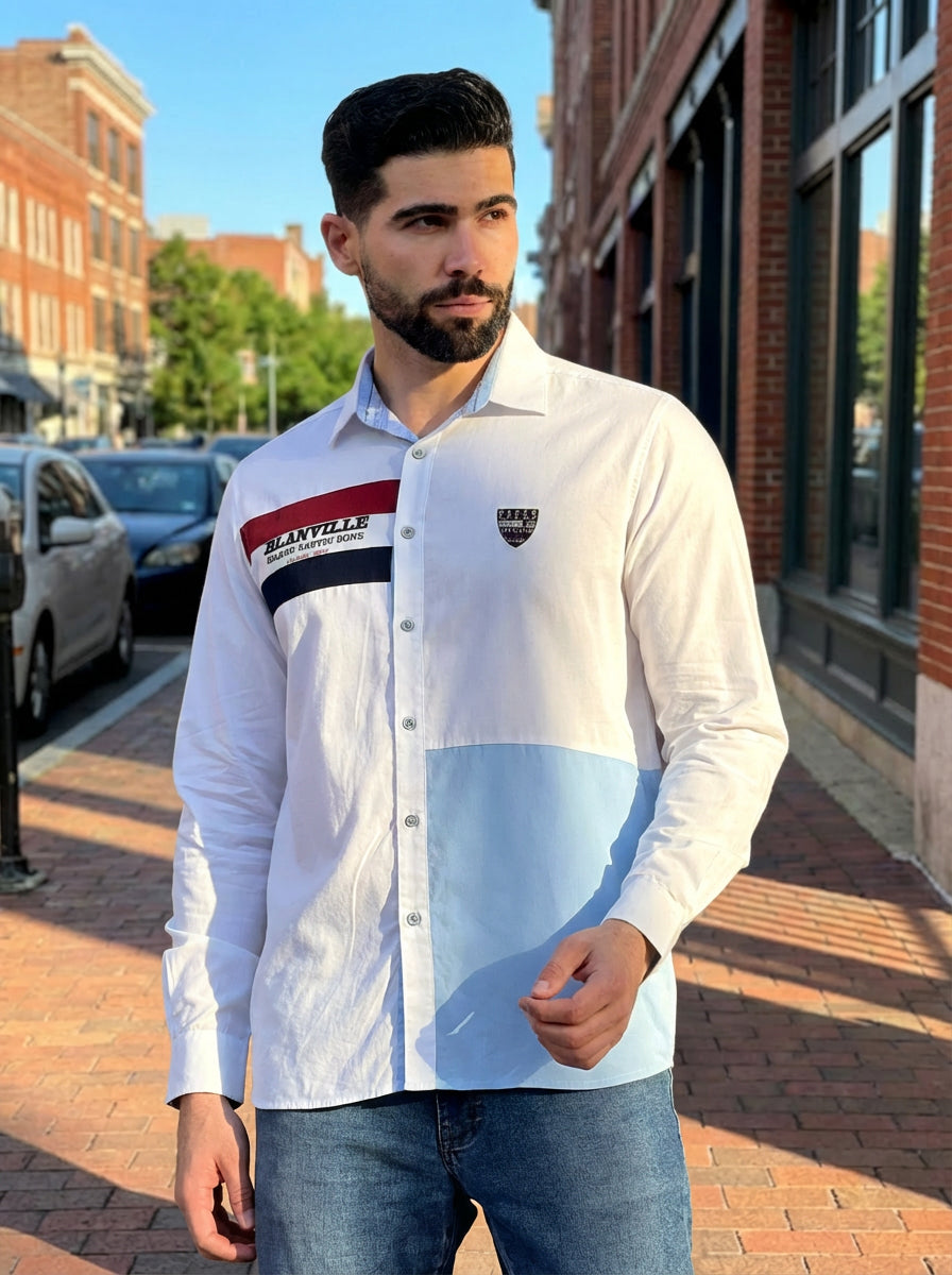 REGATTA TRI COLOUR NAUTICAL ZONE CASUAL SHIRT