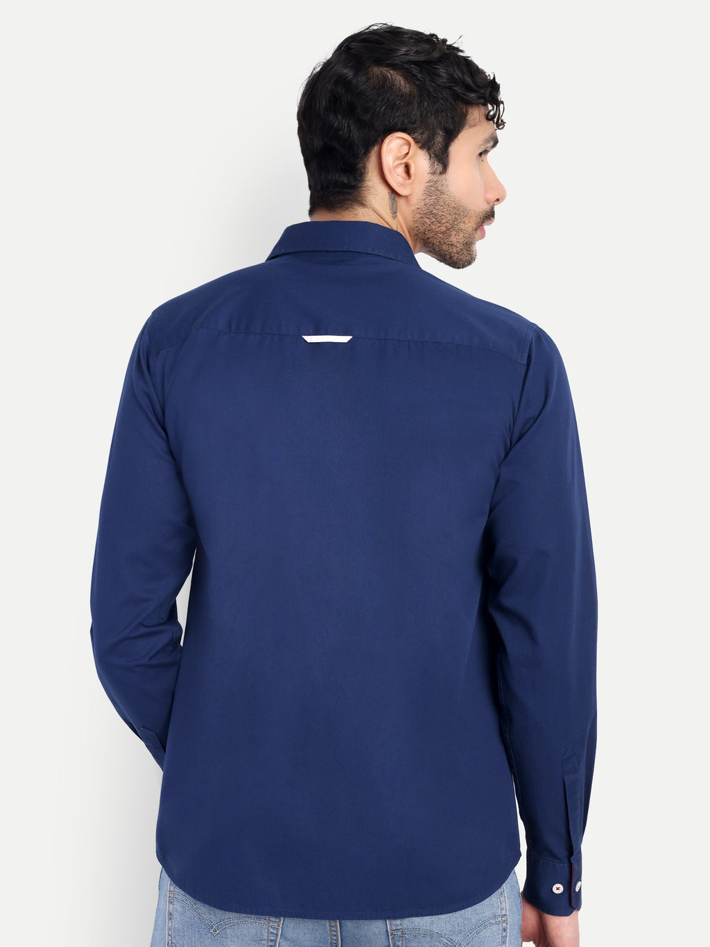 Pier Seven Luxe Cotton Striped Regular Fit  Shirt for Men - Blue (JWM032) Pier Seven