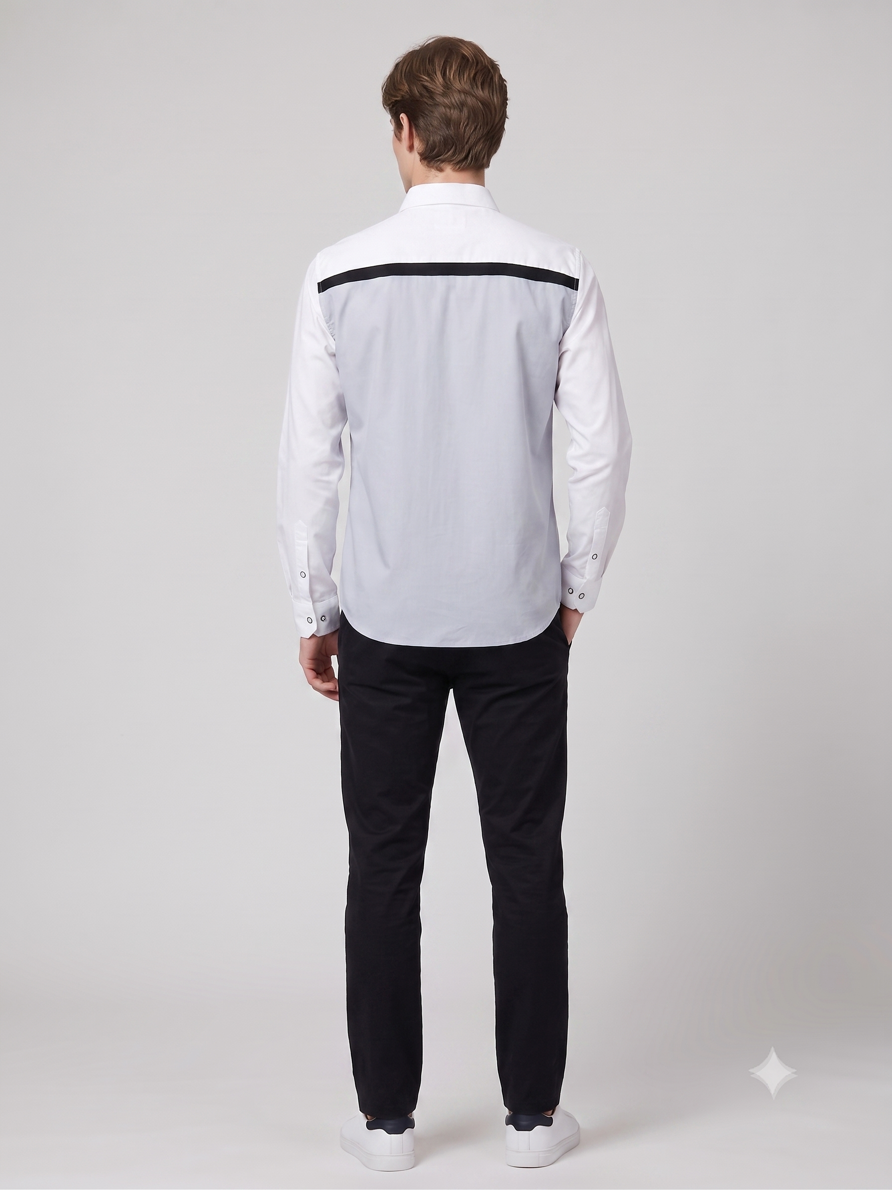 Pier Seven Men’s Monochrome Panel Shirt CWY114