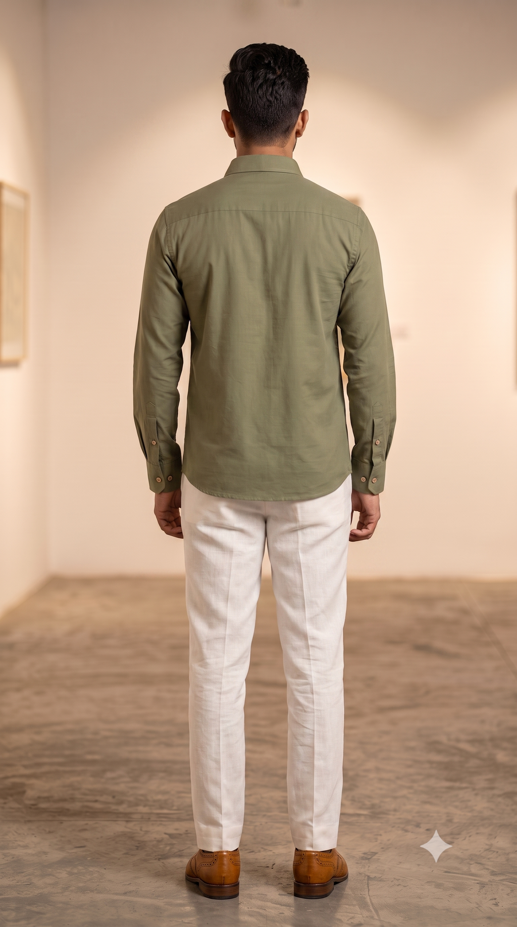 Pier Seven Men’s Olive Festive Shirt PWY244