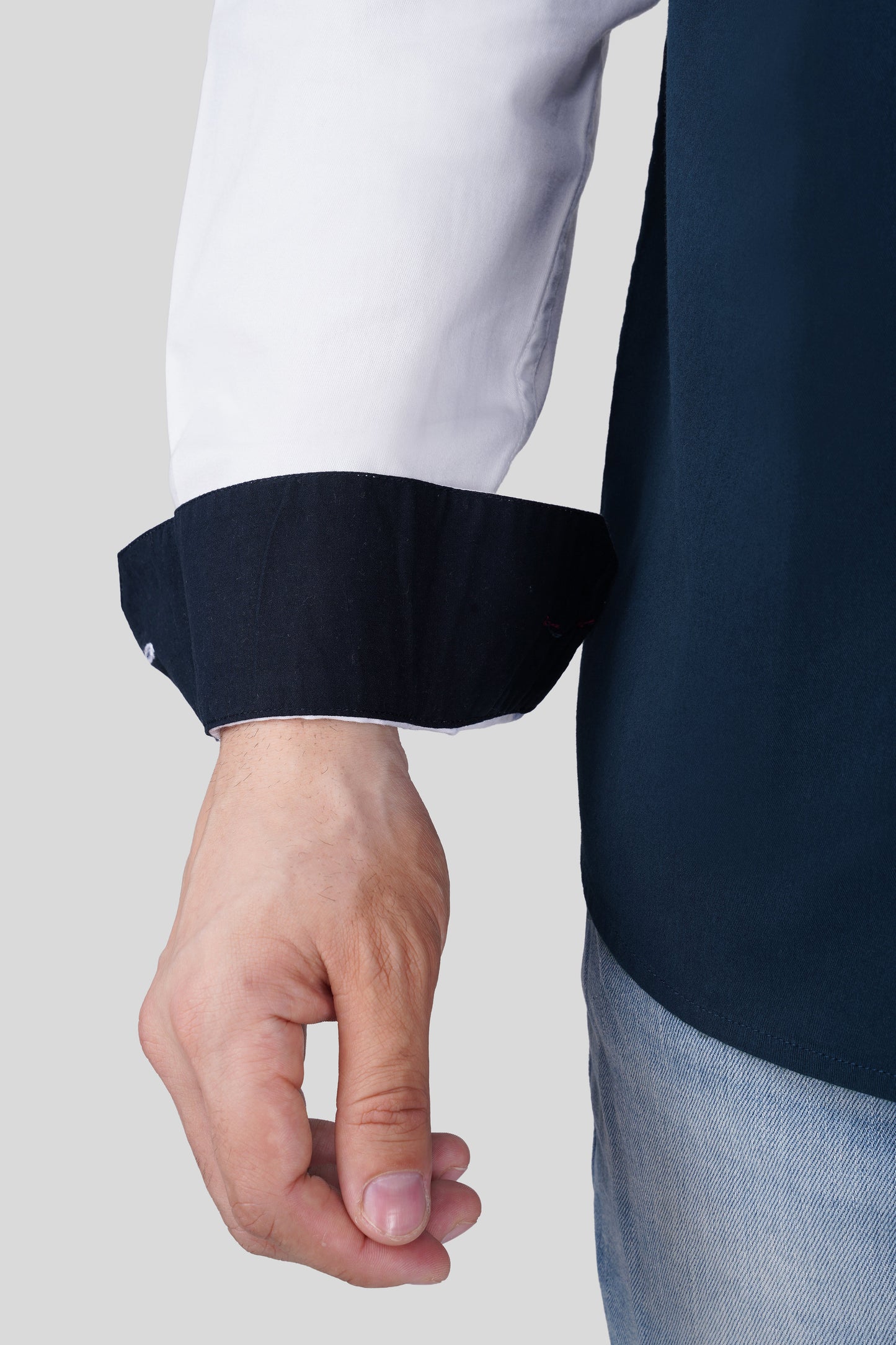 Pier Seven Luxe Cotton Embroided Regular Fit Shirt for Men - White (JWM024) Pier Seven