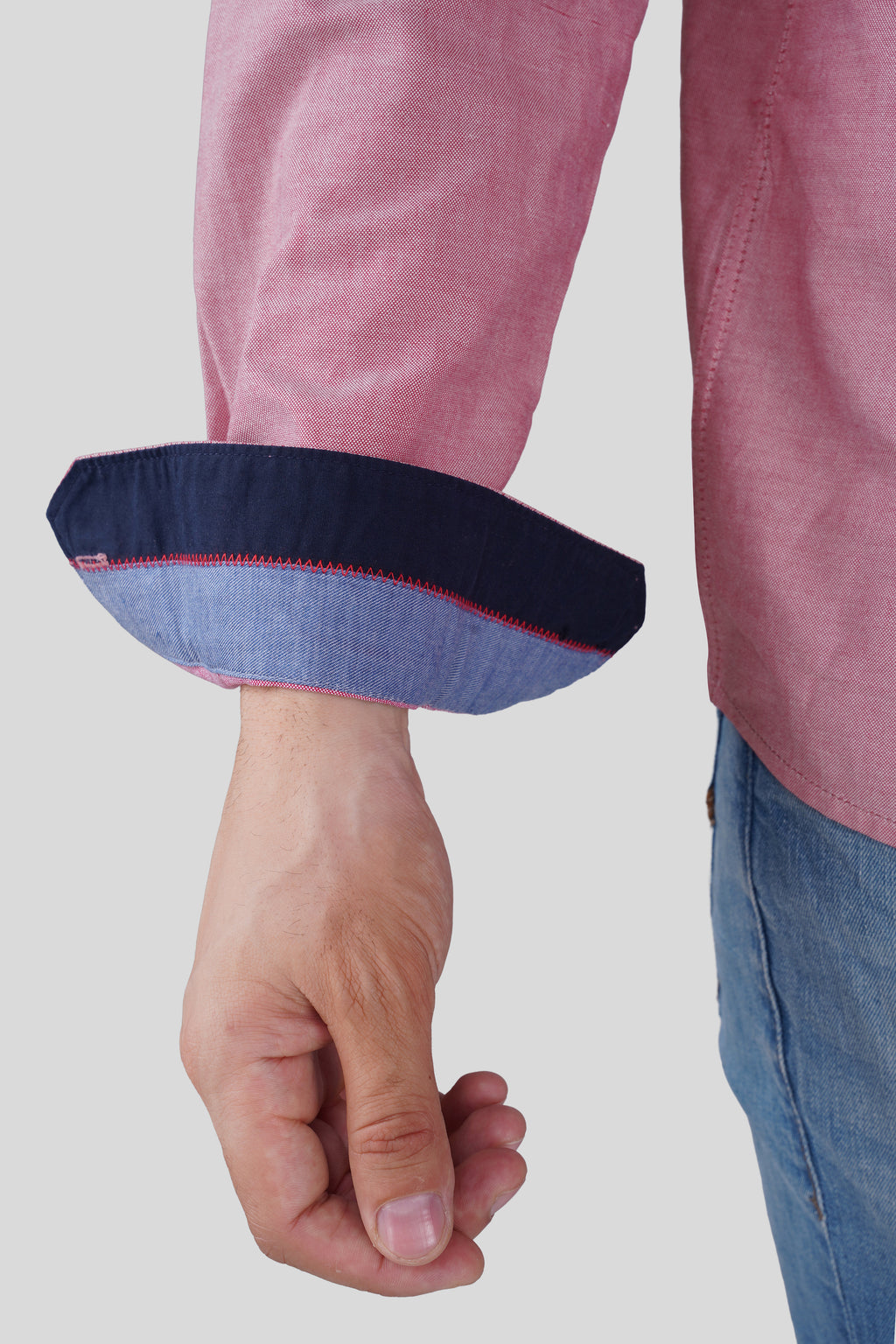 DENIM DIVISION EMBROIDED  ROSE JEANSWEAR SHIRT