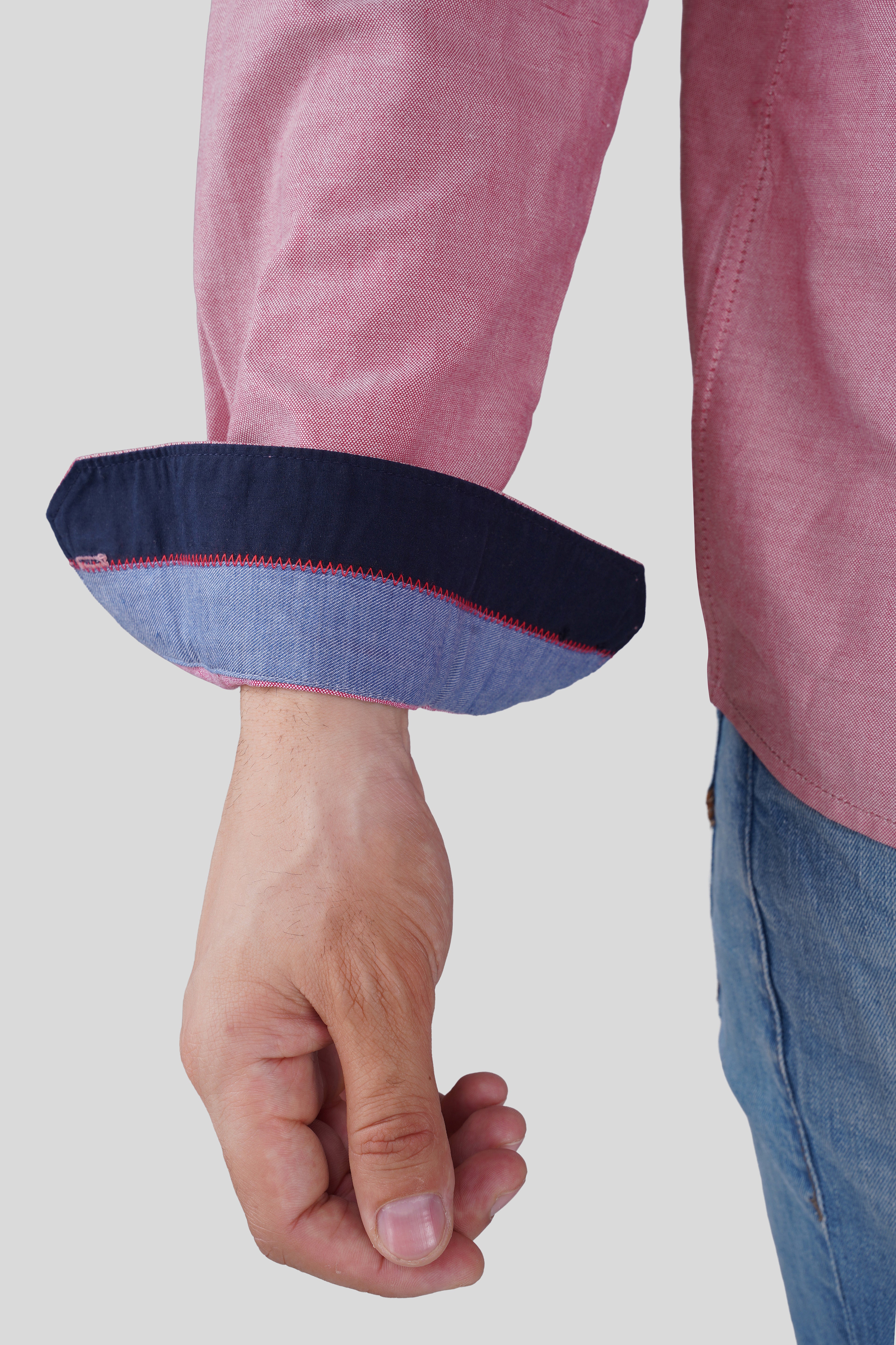 DENIM DIVISION EMBROIDED  ROSE JEANSWEAR SHIRT