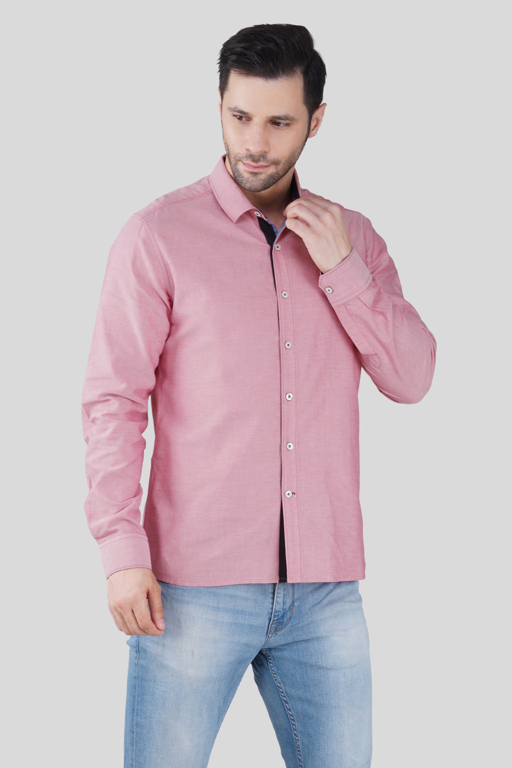 DENIM DIVISION EMBROIDED  ROSE JEANSWEAR SHIRT