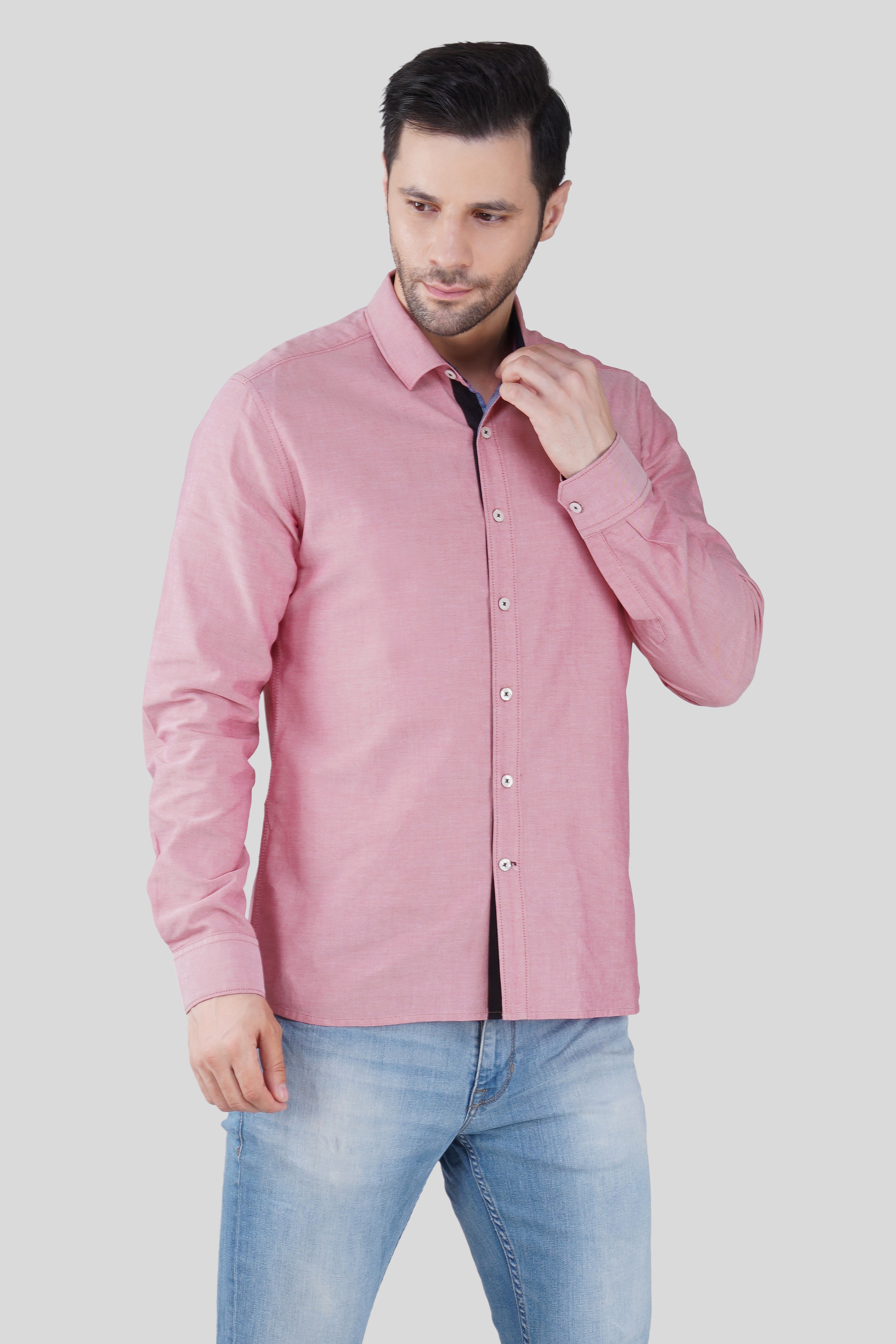 DENIM DIVISION EMBROIDED  ROSE JEANSWEAR SHIRT