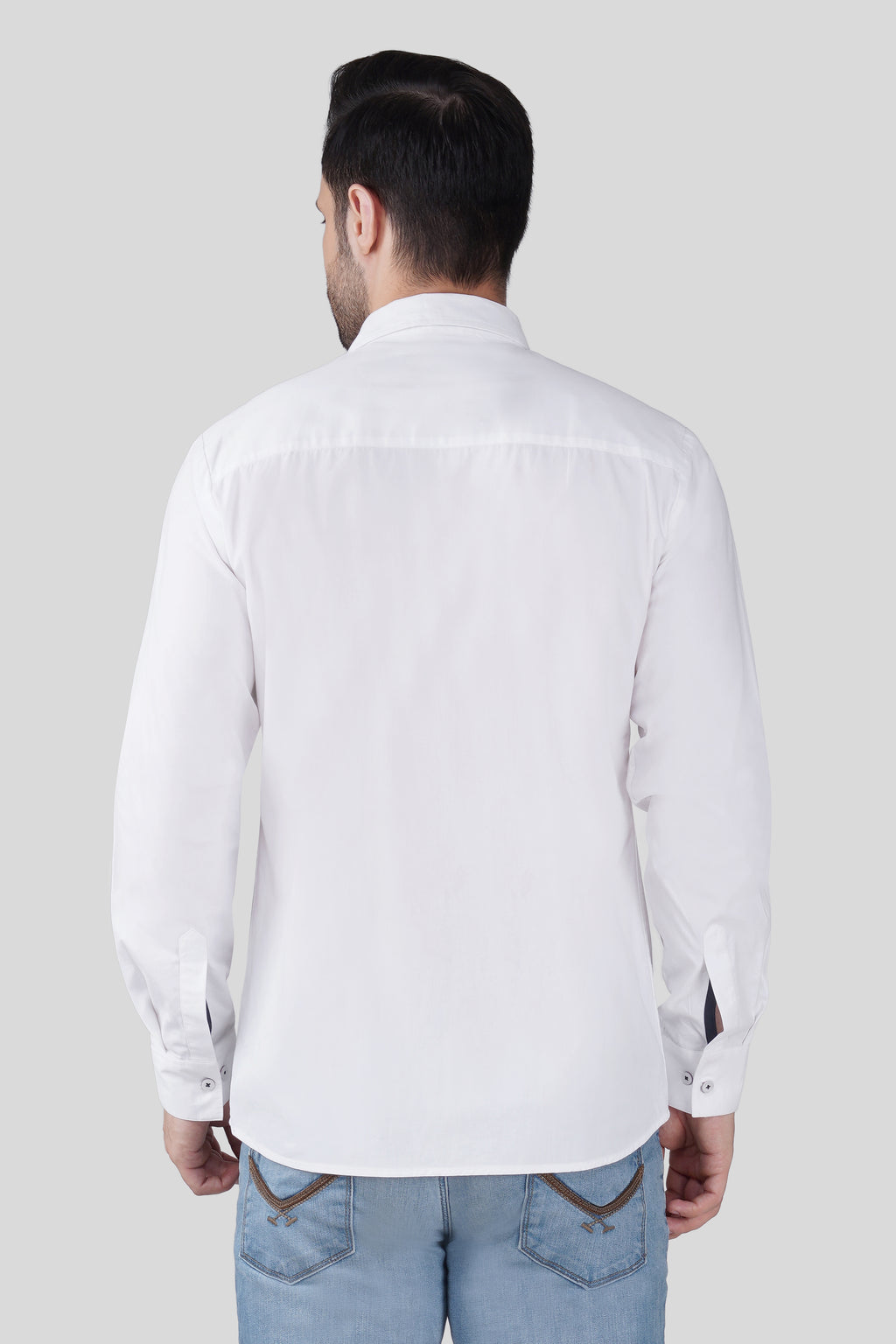 ESCAPE 93 EMBROIDED CASUAL SHIRT WHITE
