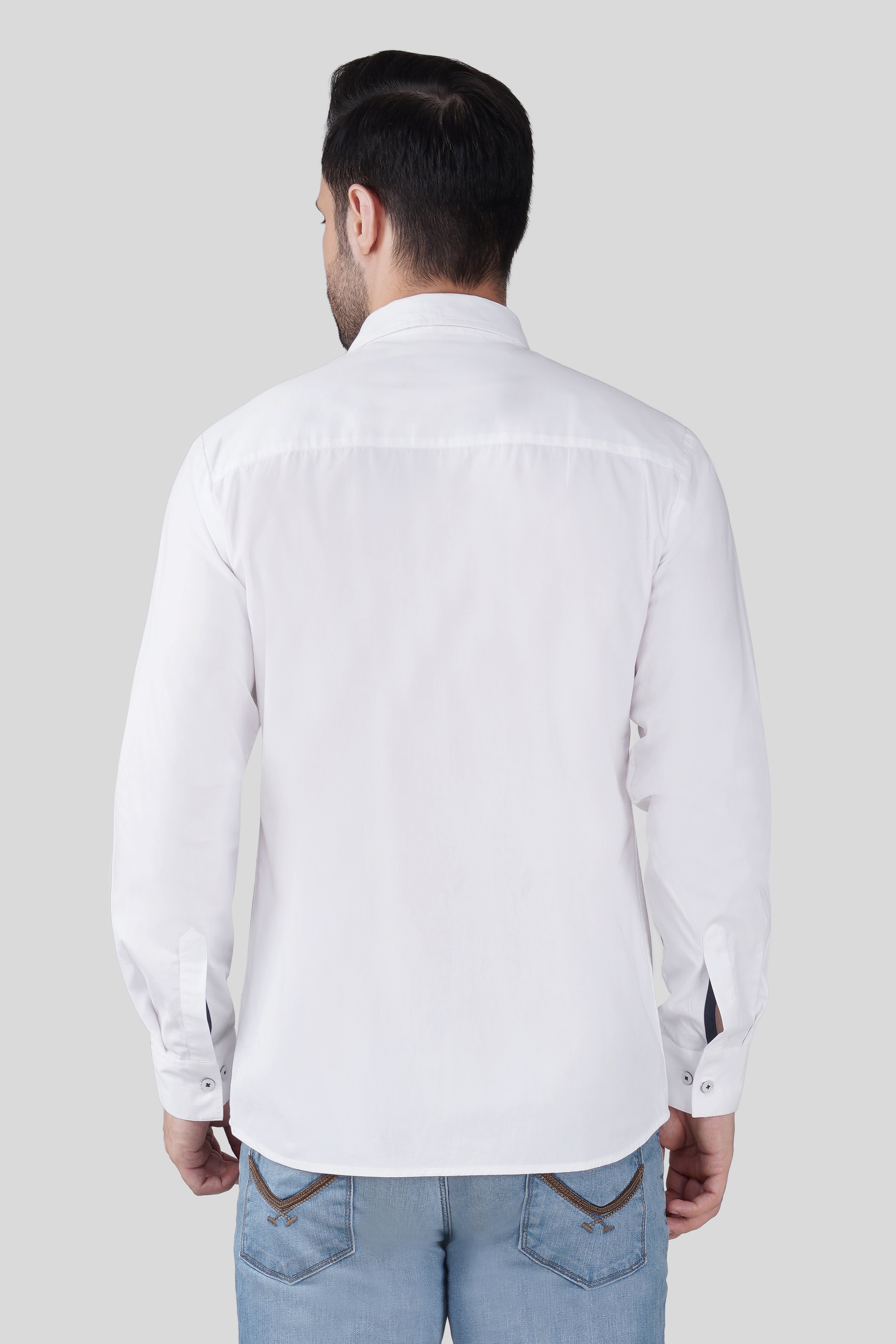 ESCAPE 93 EMBROIDED CASUAL SHIRT WHITE