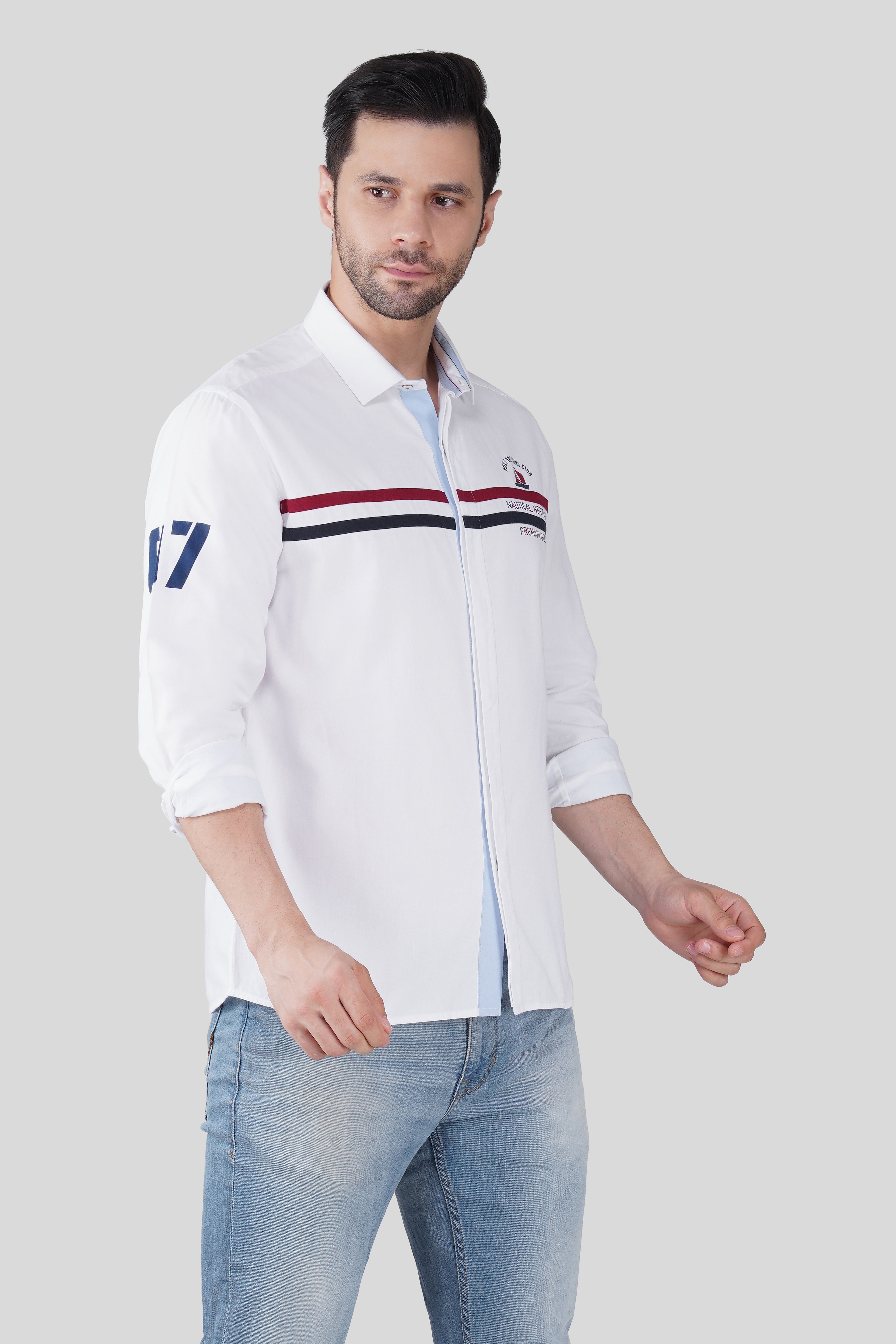 NAUTICAL HERITAGE CASUAL SHIRT WHITE