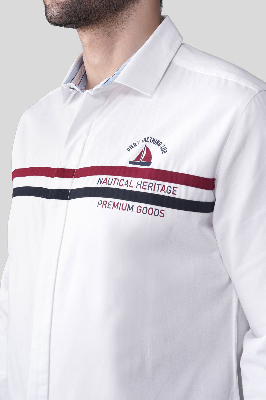 NAUTICAL HERITAGE CASUAL SHIRT WHITE