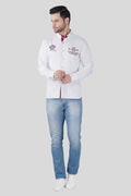 MARINA VOYAGE CASUAL SHIRT EMBROIDED WHITE