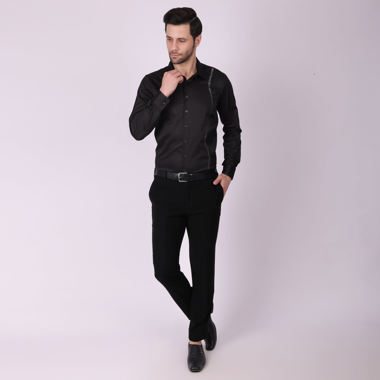 Pier Seven PWY019 Black Shirt