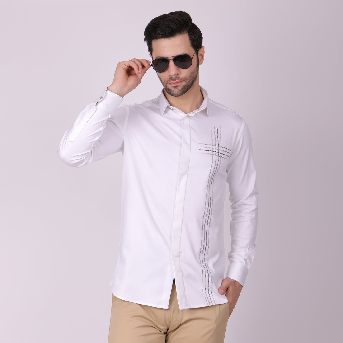 Pier Seven PWY023 White Shirt
