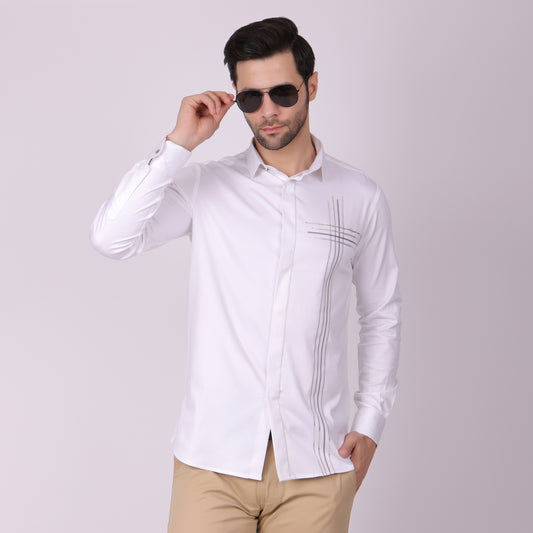 Pier Seven PWY023 White Shirt