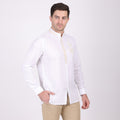 WHITE ZENITH SUBTLE EMBROIDED ETHNIC PARTY SHIRT