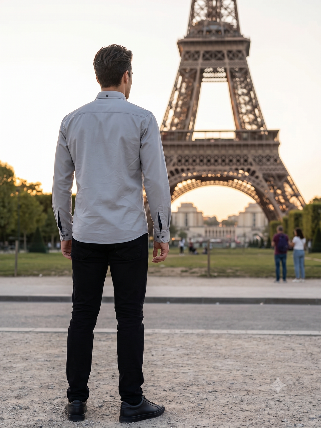 Pier Seven Men’s Grey Abstract Panel Shirt JWM178