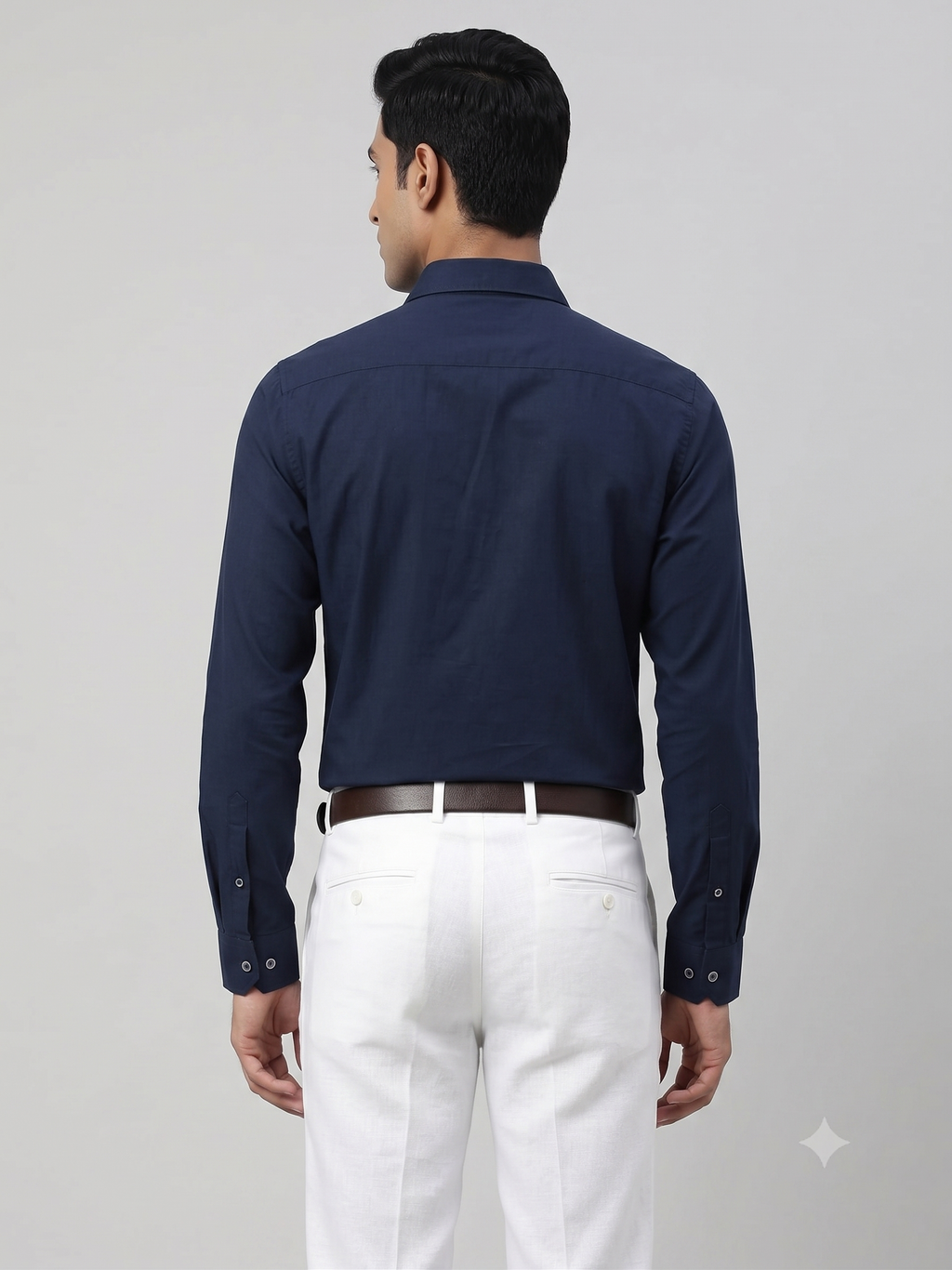 Pier Seven Men’s Navy Panel Embroidered Shirt PWY245