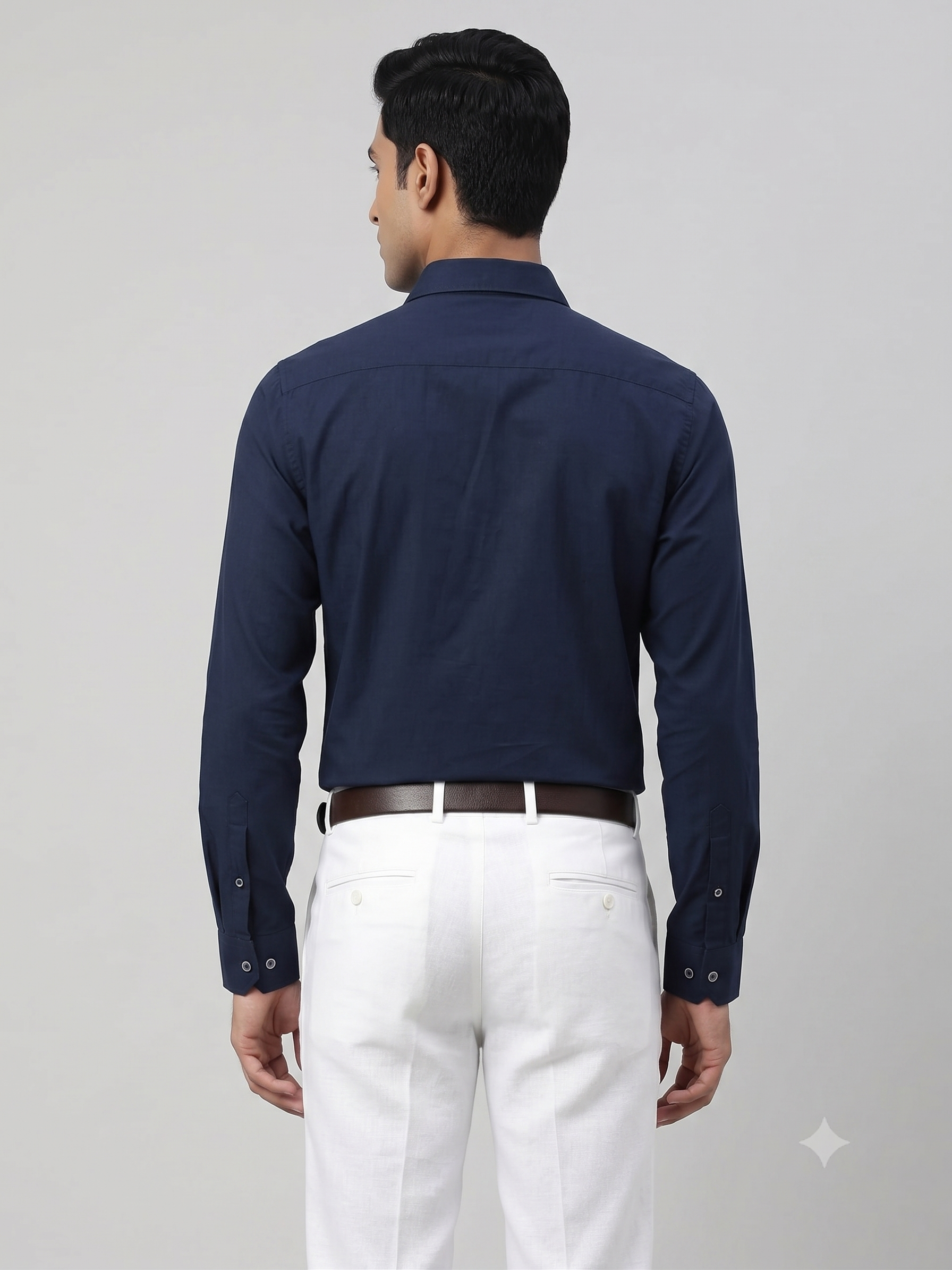 Pier Seven Men’s Navy Panel Embroidered Shirt PWY245